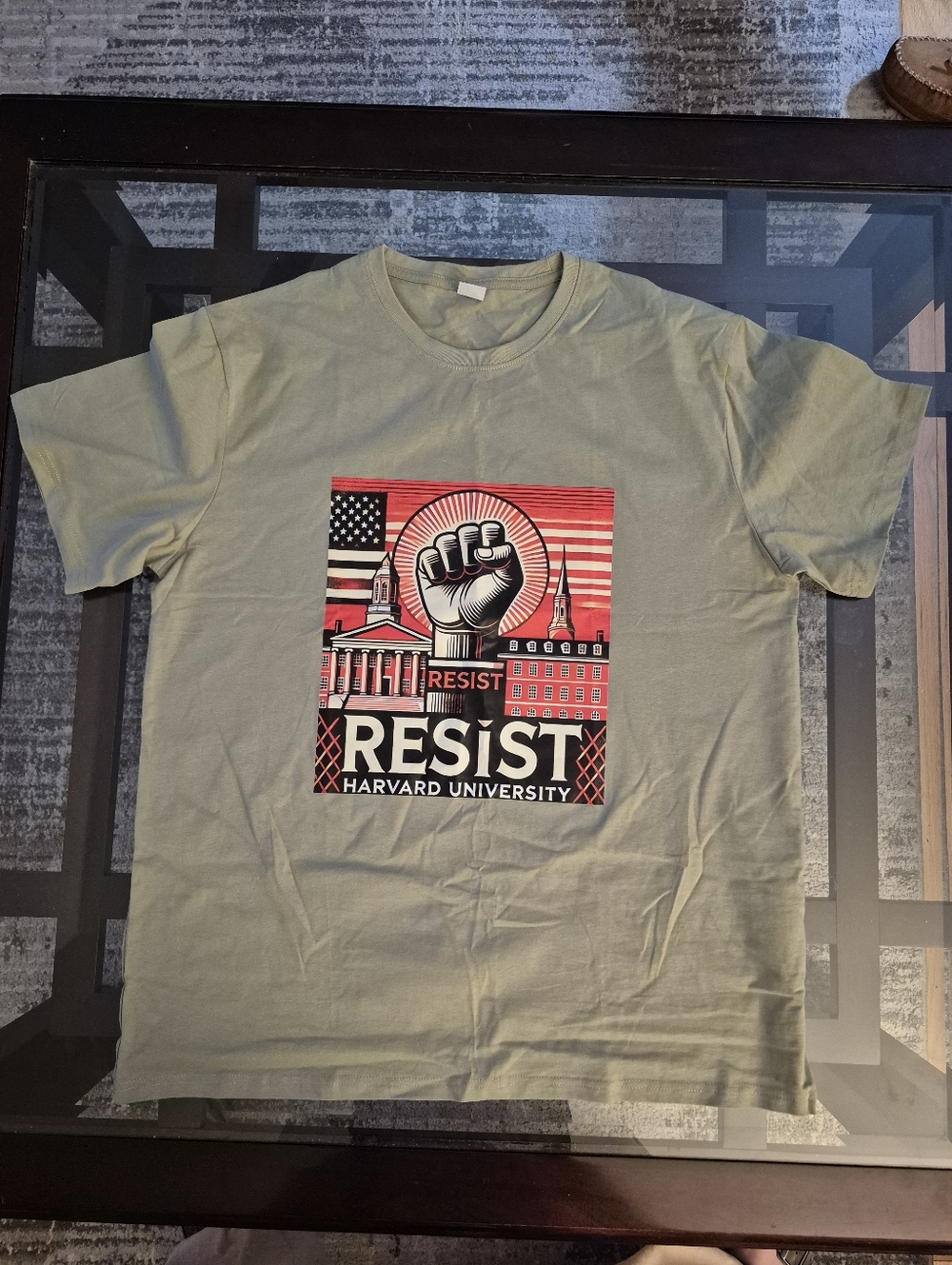 3XL Harvard RESIST Tee Shirt - Picture 2 of 5